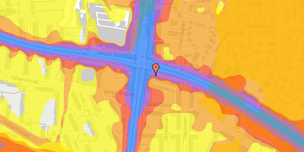 Trafikstøjkort på Herlev Hovedgade 117A, 2. th, 2730 Herlev