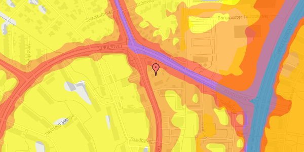 Trafikstøjkort på Herlevgårdsvej 30, 2730 Herlev