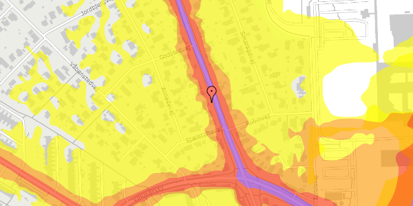 Trafikstøjkort på Hjortespringvej 45, 2730 Herlev