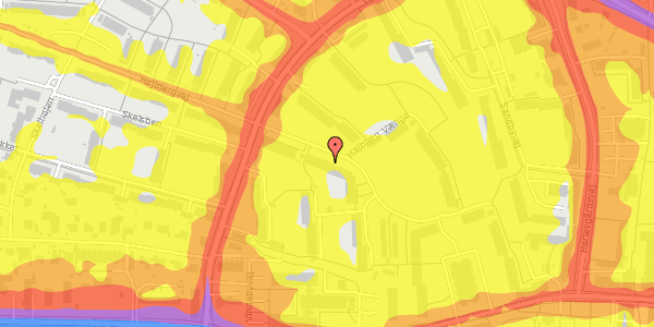 Trafikstøjkort på Højbjergvej 53, st. th, 2730 Herlev