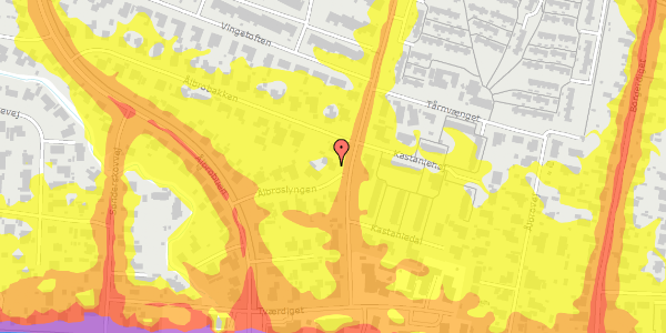 Trafikstøjkort på Ålbroslyngen 9, 2730 Herlev