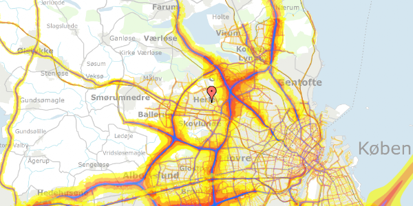 Trafikstøjkort på Højsletten 39, 2730 Herlev