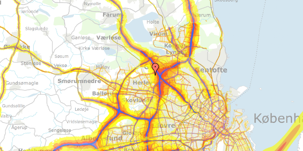 Trafikstøjkort på Ingefærhaven 87, 1. tv, 2730 Herlev