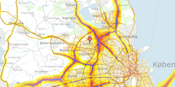 Trafikstøjkort på Kamdalen 19, 2730 Herlev