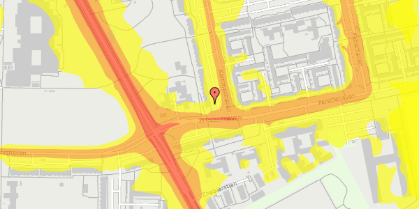 Trafikstøjkort på Kommenhaven 1, 2. th, 2730 Herlev