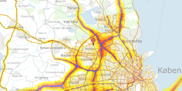 Trafikstøjkort på Korterupvej 17, 2730 Herlev