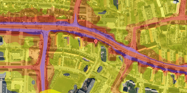 Trafikstøjkort på Kærlundevej 28, st. th, 2730 Herlev