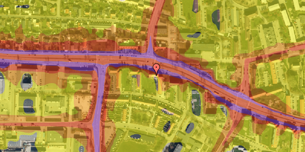 Trafikstøjkort på Kærlundevej 44, st. th, 2730 Herlev