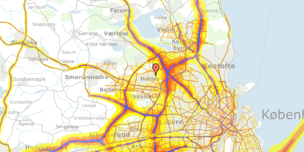 Trafikstøjkort på Lidsøvej 48, 2730 Herlev