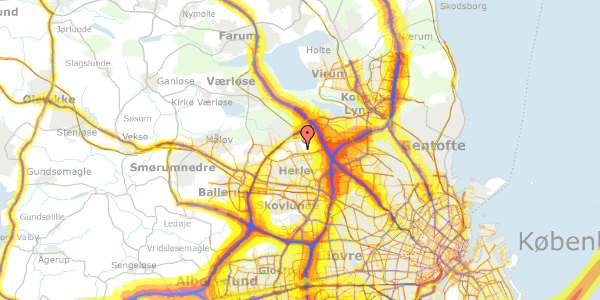 Trafikstøjkort på Mosebyvej 44, 2730 Herlev