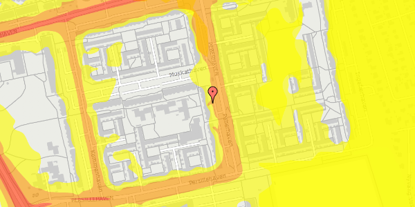 Trafikstøjkort på Peberhaven 17, 3. th, 2730 Herlev