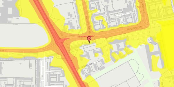 Trafikstøjkort på Persillehaven 12, 2. th, 2730 Herlev