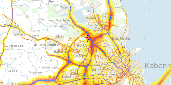 Trafikstøjkort på Persillehaven 15, 2730 Herlev