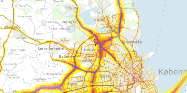 Trafikstøjkort på Persillehaven 23, 2730 Herlev