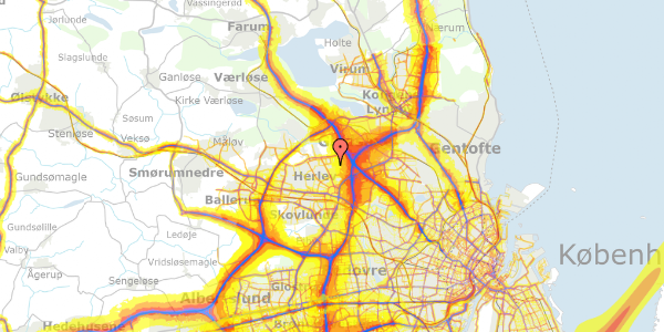 Trafikstøjkort på Persillehaven 40, 1. 1206, 2730 Herlev