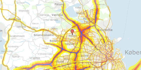 Trafikstøjkort på Randvolden 30, 2730 Herlev