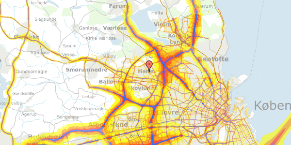 Trafikstøjkort på Rørløkken 29, 2730 Herlev