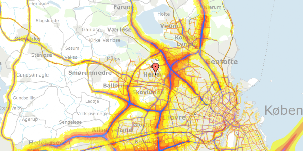 Trafikstøjkort på Rørløkken 81, 2730 Herlev