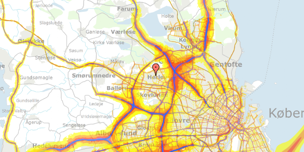 Trafikstøjkort på Sidevolden 29, 2730 Herlev