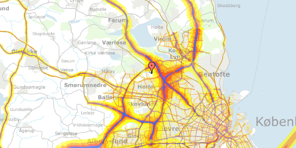 Trafikstøjkort på Stadagervej 19, 2730 Herlev