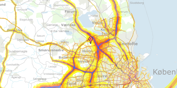 Trafikstøjkort på Stadagervej 50, 2730 Herlev