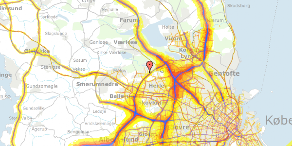 Trafikstøjkort på Syvendehusvej 63C, 2730 Herlev