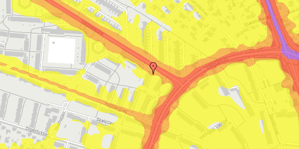 Trafikstøjkort på Tvedvangen 7, 2730 Herlev