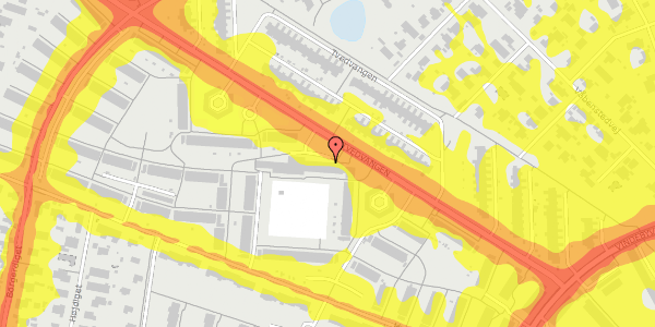 Trafikstøjkort på Tvedvangen 47, 1. th, 2730 Herlev