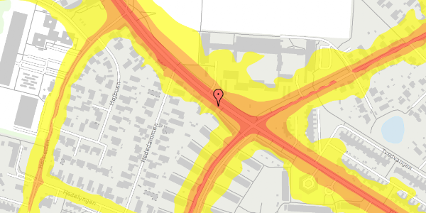 Trafikstøjkort på Tvedvangen 153, 2730 Herlev