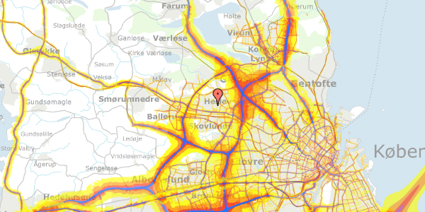 Trafikstøjkort på Vingetoften 266, 2730 Herlev