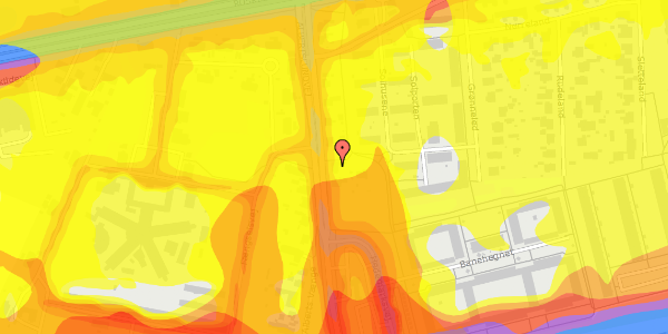 Trafikstøjkort på Albertslundvej 17, 2620 Albertslund