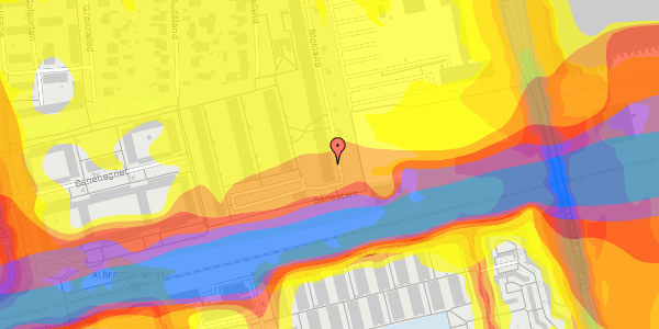 Trafikstøjkort på Blokland 56, 2. th, 2620 Albertslund