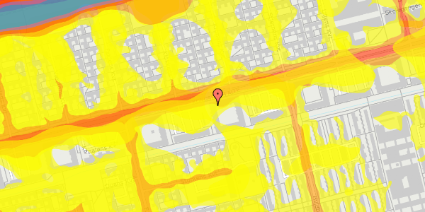 Trafikstøjkort på Kanalens Kvt 86, 1. th, 2620 Albertslund