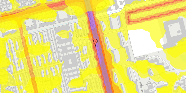 Trafikstøjkort på Oksens Kvt 1C, 2620 Albertslund