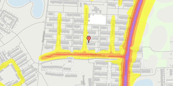 Trafikstøjkort på Skyttehusene 12, 2620 Albertslund