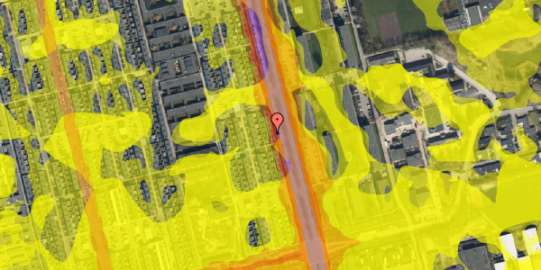 Trafikstøjkort på Vædderens Kvt 1E, 2620 Albertslund