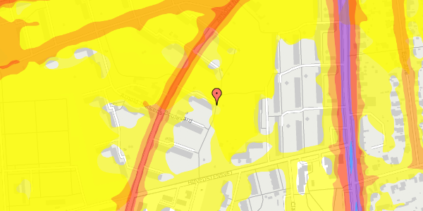 Trafikstøjkort på Arnold Nielsens Boulevard 21, 3. th, 2650 Hvidovre