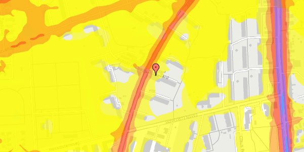 Trafikstøjkort på Arnold Nielsens Boulevard 23, st. th, 2650 Hvidovre