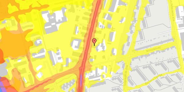 Trafikstøjkort på Arnold Nielsens Boulevard 77, 2650 Hvidovre