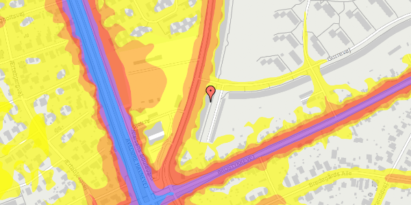 Trafikstøjkort på Arnold Nielsens Boulevard 165, st. th, 2650 Hvidovre