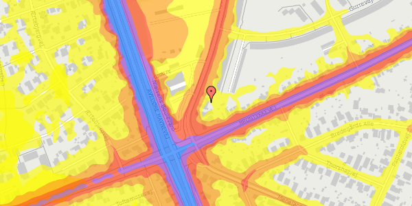 Trafikstøjkort på Arnold Nielsens Boulevard 179, 2650 Hvidovre