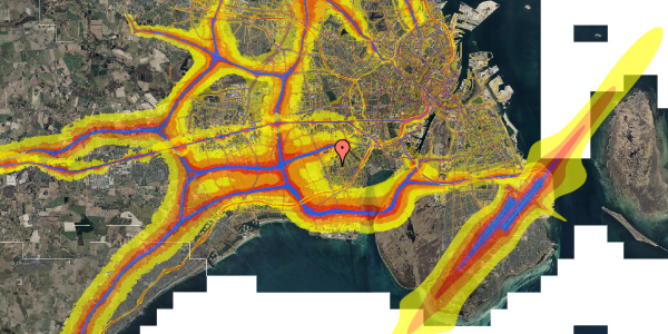 Trafikstøjkort på Berners Vænge 17, 2. th, 2650 Hvidovre