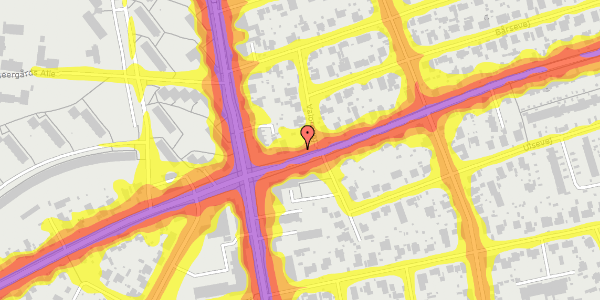 Trafikstøjkort på Brostykkevej 96, 2650 Hvidovre