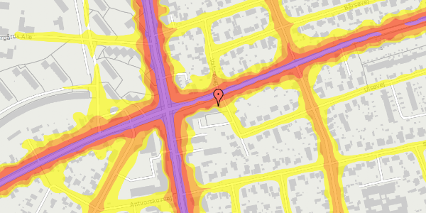 Trafikstøjkort på Brostykkevej 121, 2. 22, 2650 Hvidovre