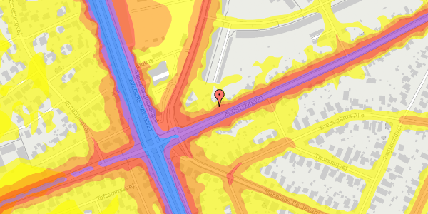Trafikstøjkort på Brostykkevej 172, 2650 Hvidovre