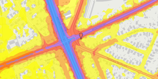 Trafikstøjkort på Brostykkevej 201, 2650 Hvidovre