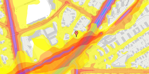 Trafikstøjkort på Dansvej 31C, 2650 Hvidovre