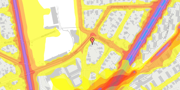 Trafikstøjkort på Doras Alle 19, 2650 Hvidovre