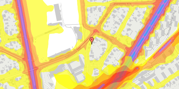 Trafikstøjkort på Doras Alle 21, 2650 Hvidovre