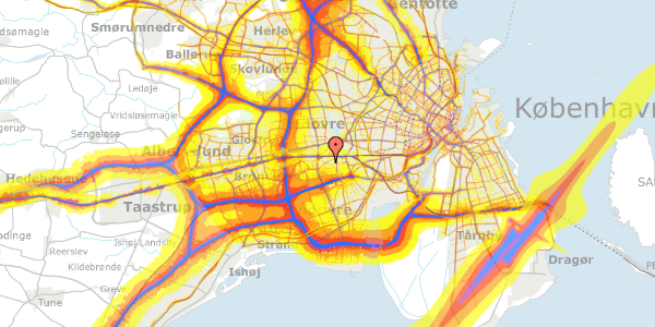 Trafikstøjkort på Femagervej 50, 2650 Hvidovre